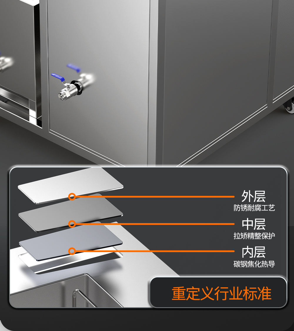 williamhillGE1860H双槽超声波清洗机带鼓风烘干 | 61L/900W | 可清洗灰尘、油污、锈迹、蜡、胶及其他污垢