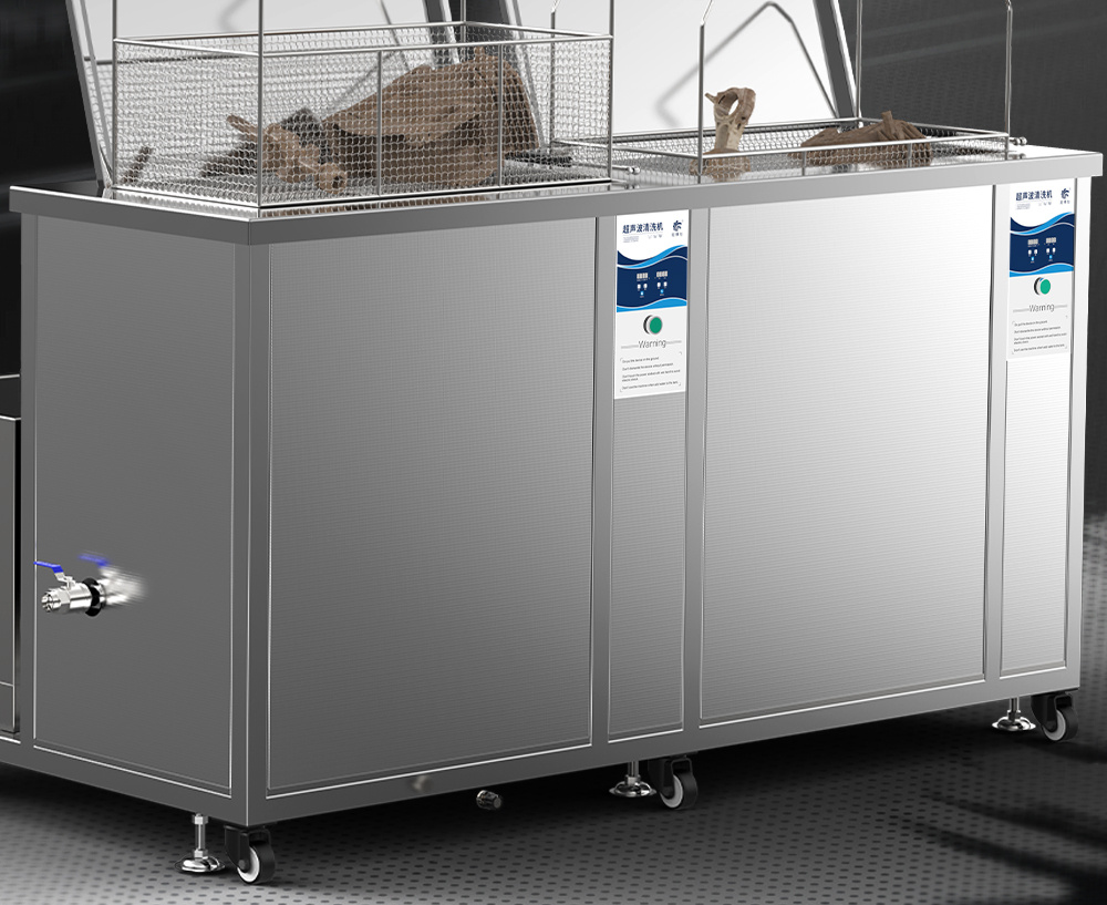 williamhillGE1860H双槽超声波清洗机带鼓风烘干 | 61L/900W | 可清洗灰尘、油污、锈迹、蜡、胶及其他污垢