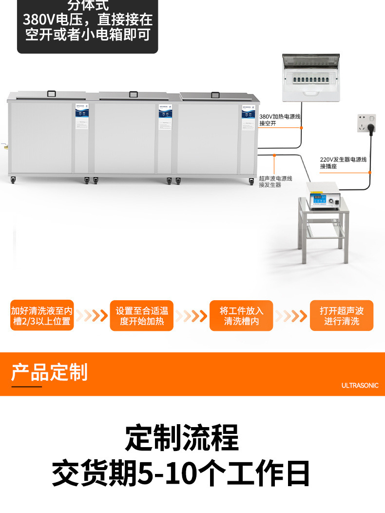 williamhillGF60264HL三槽式过滤漂洗带烘干超声波清洗机  | 264L/3000W | 为注塑模具、冲压模具提供过滤漂洗烘干一体化清洗工艺